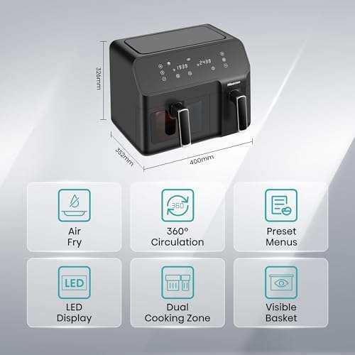 Hisense Dual Basket Air Fryer - H09AFBK2S5