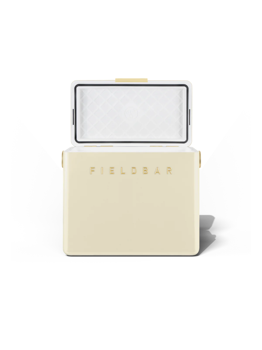 Fieldbar Gin Trunk - Safari White - 24L Durable Luxury - Cooler Box
