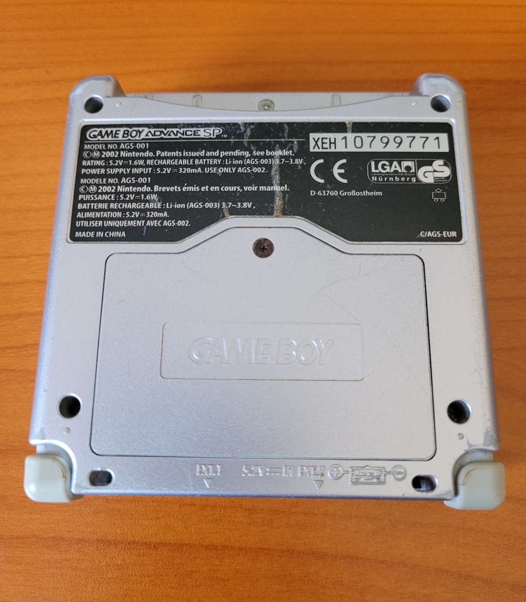 Nintendo Gameboy Advance SP Console - Platinum/Silver