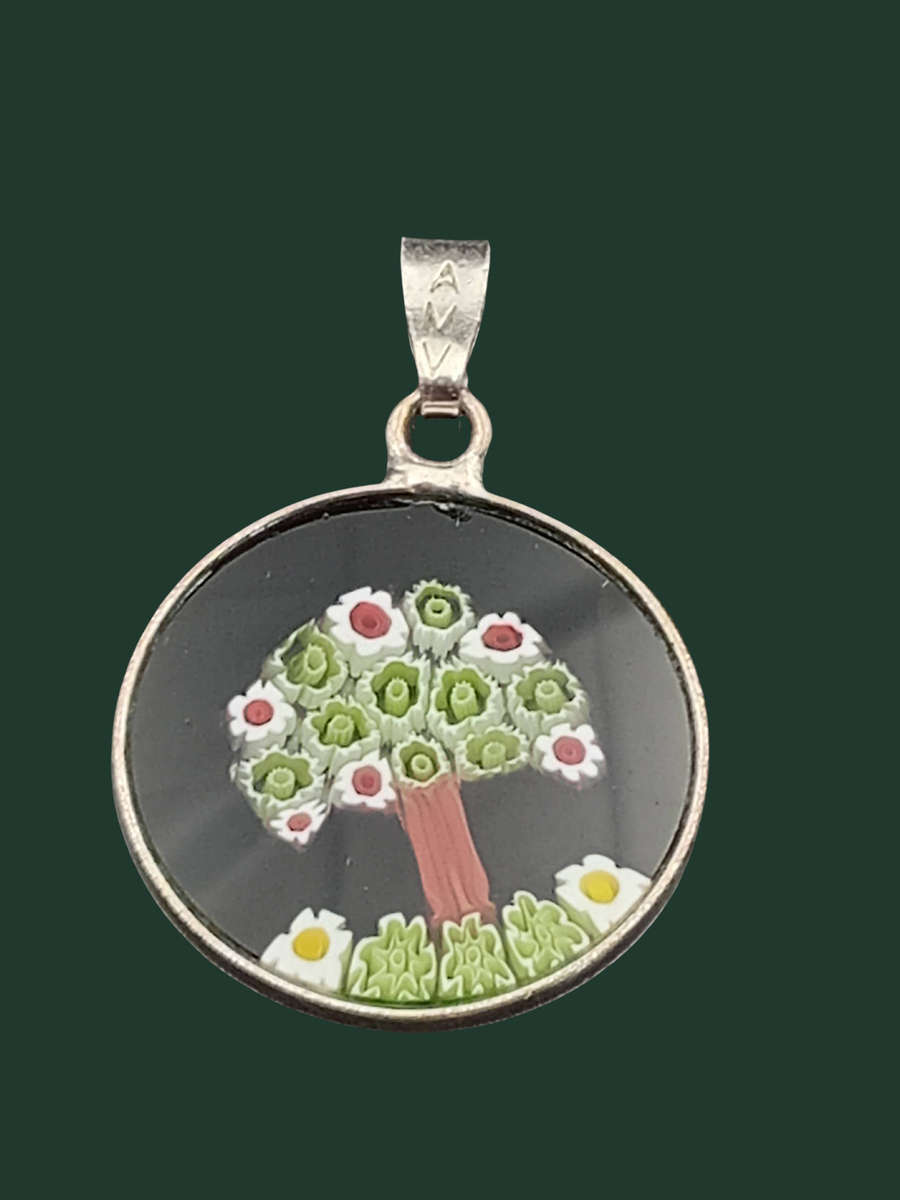 Genuine Murano Millefiori pendant - Tree of life