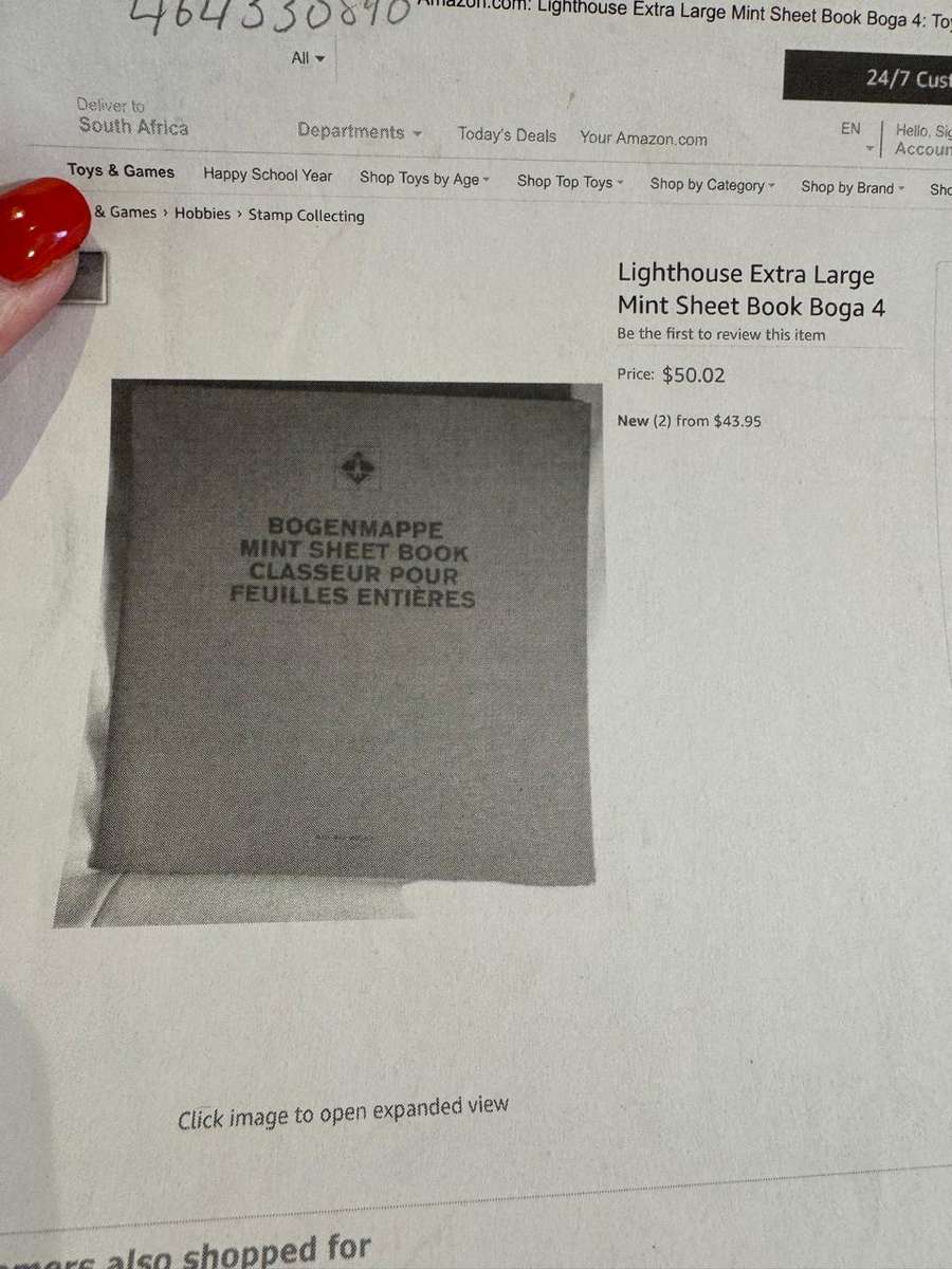 Lighthouse Extra Large Mint Sheet Stock Book