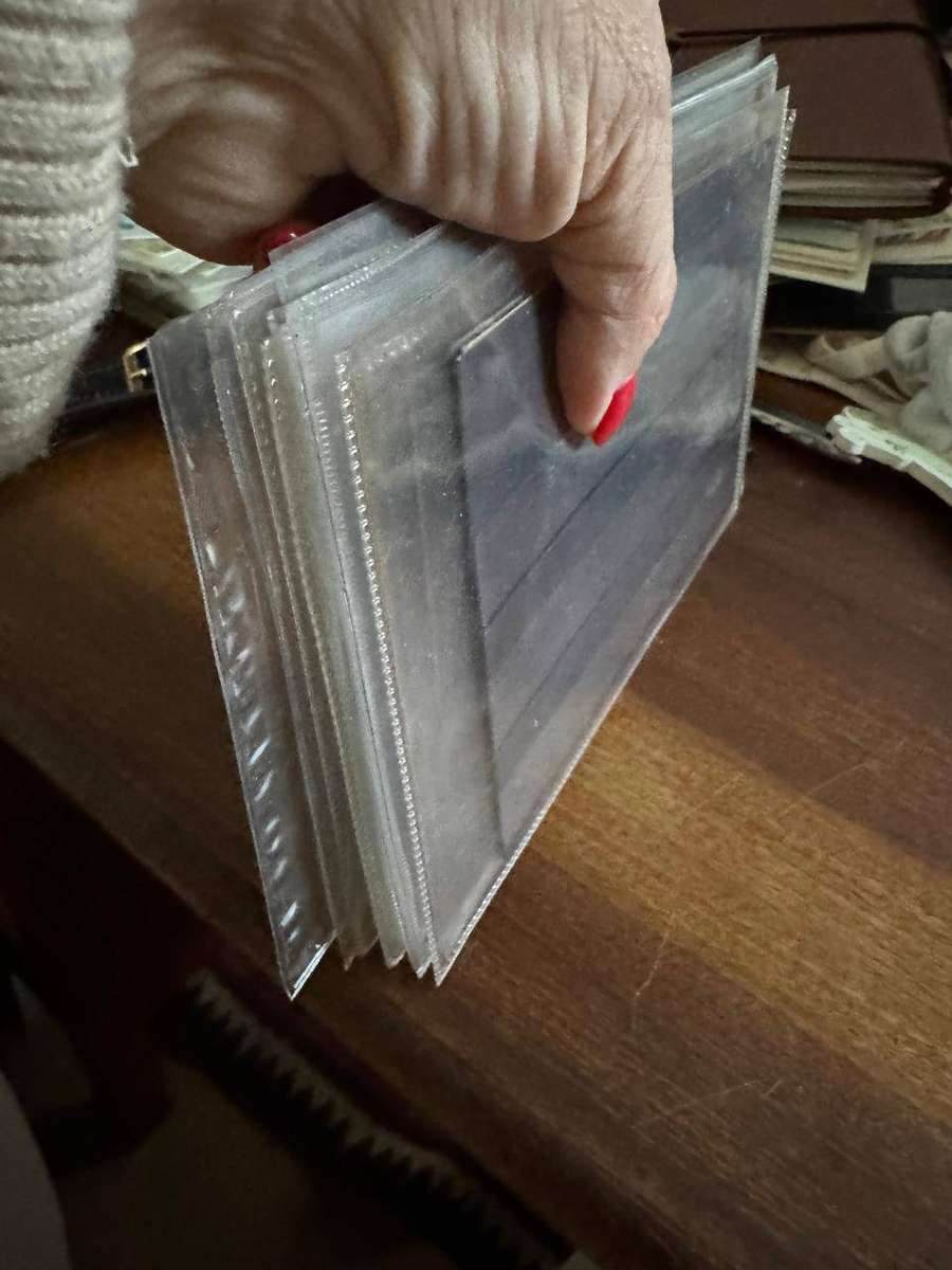 Stamp Card holders DOUBLE SIDED IN A PLASTIC SLEEVE X10