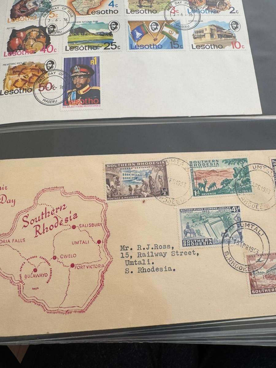 FIRST DAY COVER ALBUM 54 ITEMS