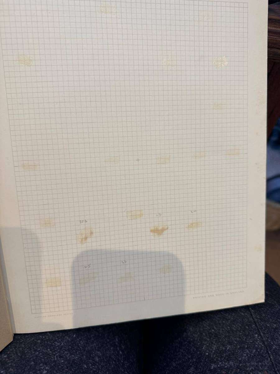 Spingback stamp album with loose pages