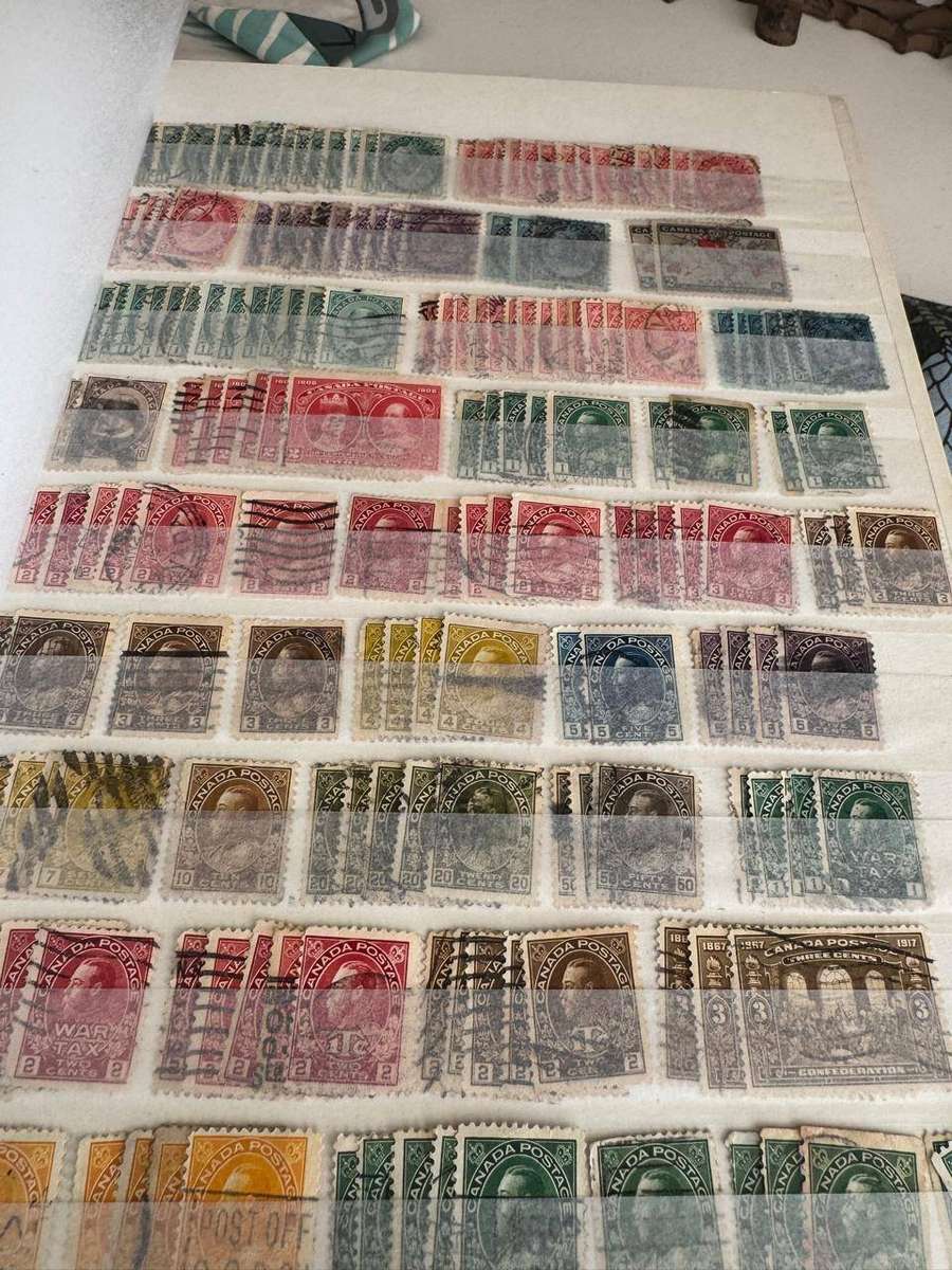 Canadian Stamp Album with 2 pages Japan