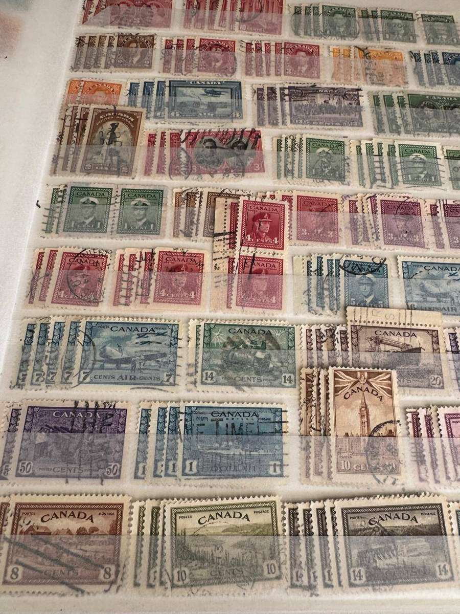 Canadian Stamp Album with 2 pages Japan