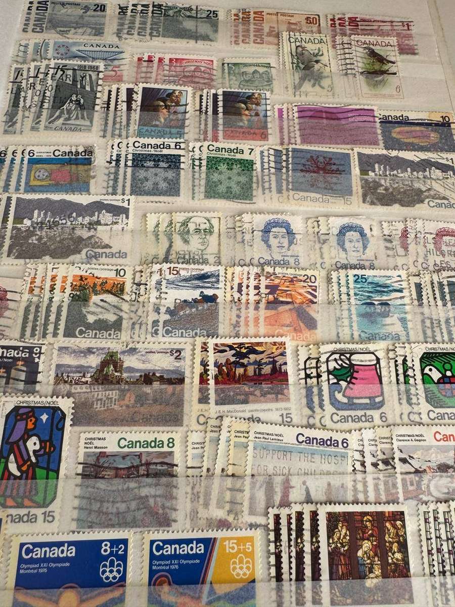 Canadian Stamp Album with 2 pages Japan