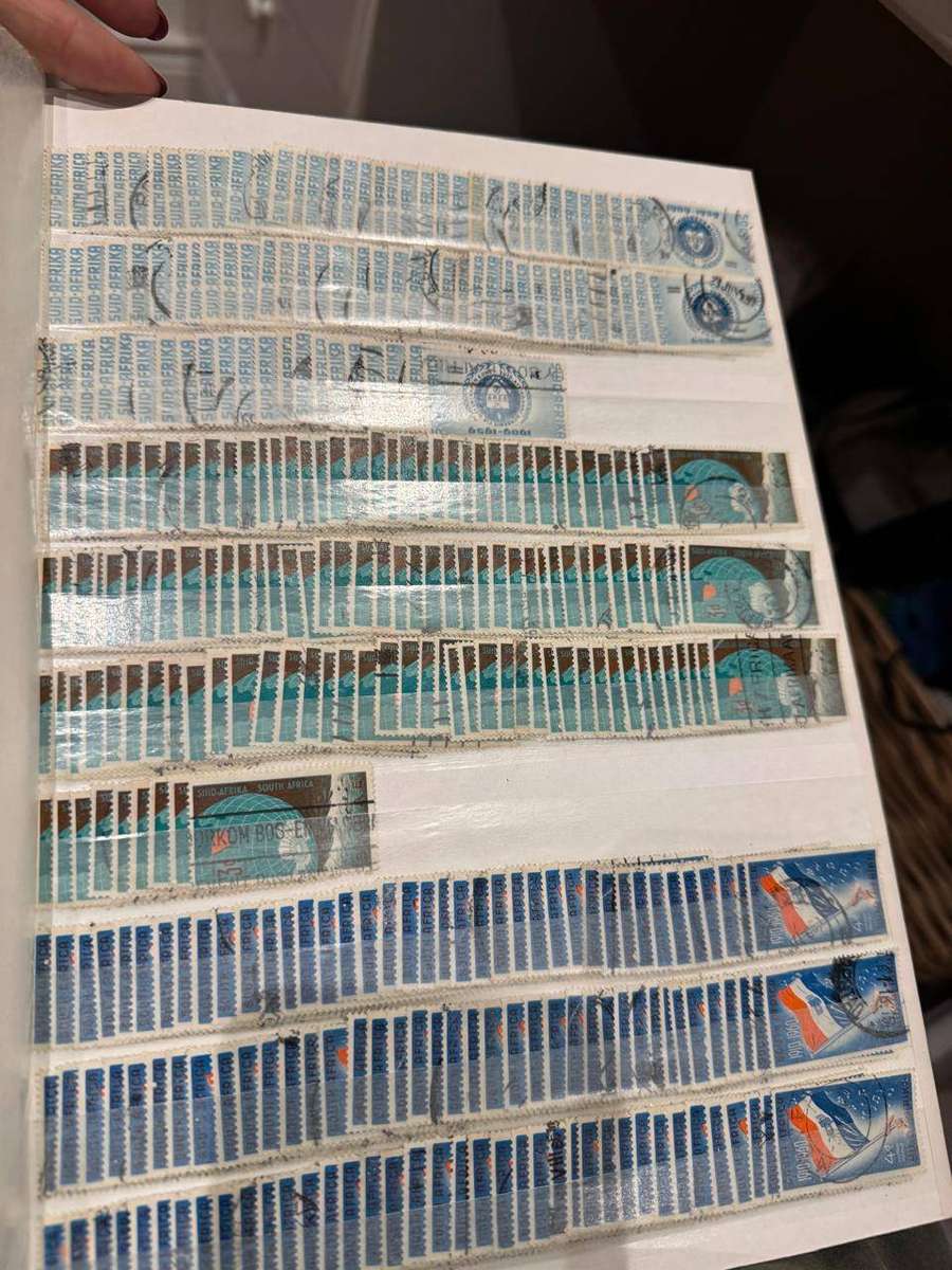 South African bulk stamp album x16 pages