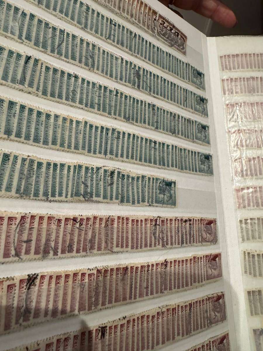 South African bulk stamp album x16 pages