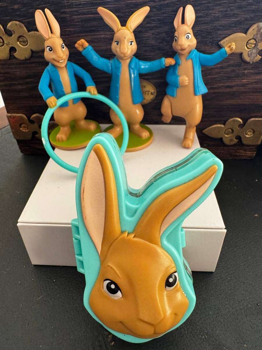 PETER RABIT MCDONALDS FIGURINES X4