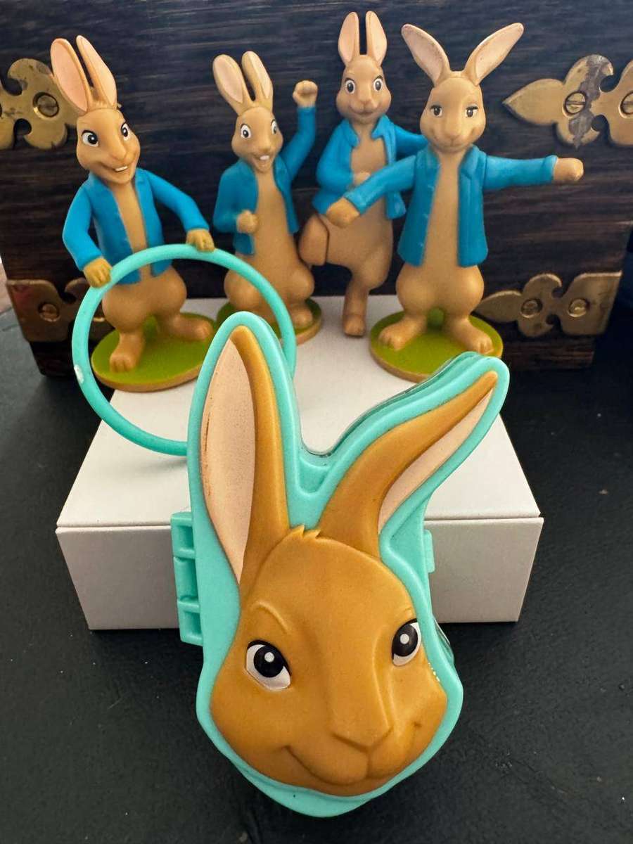 PETER RABIT MCDONALDS FIGURINES X5