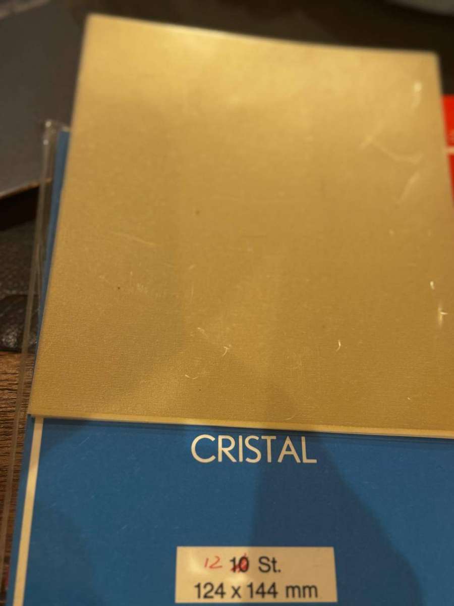 Stamp Mounts  clear  10 pieces  124X144 mm Never Used