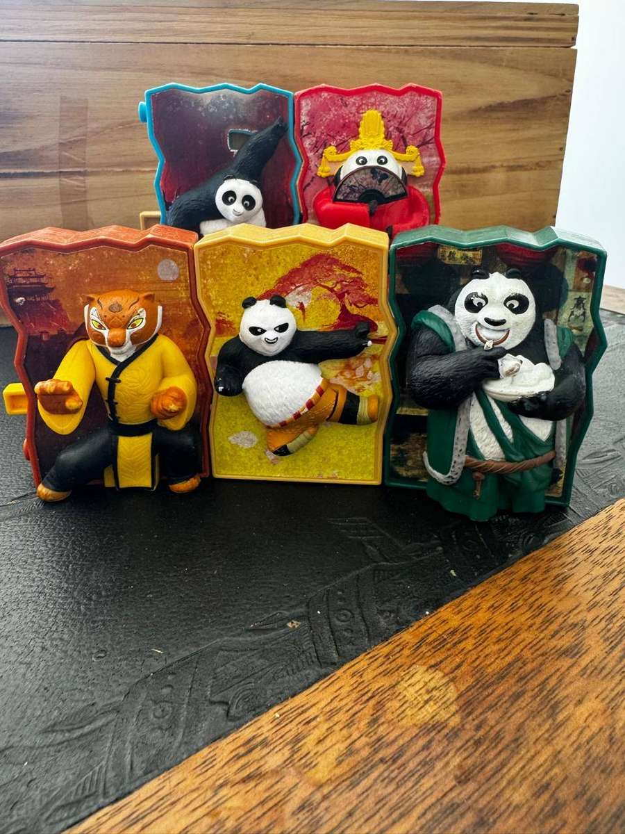 KUNG FU PANDA  TILES FROM MCDONALDS  X 5