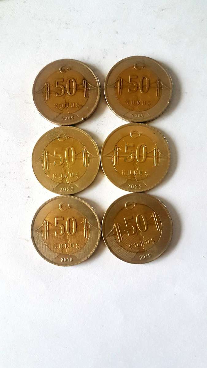 Turkish 50c coin