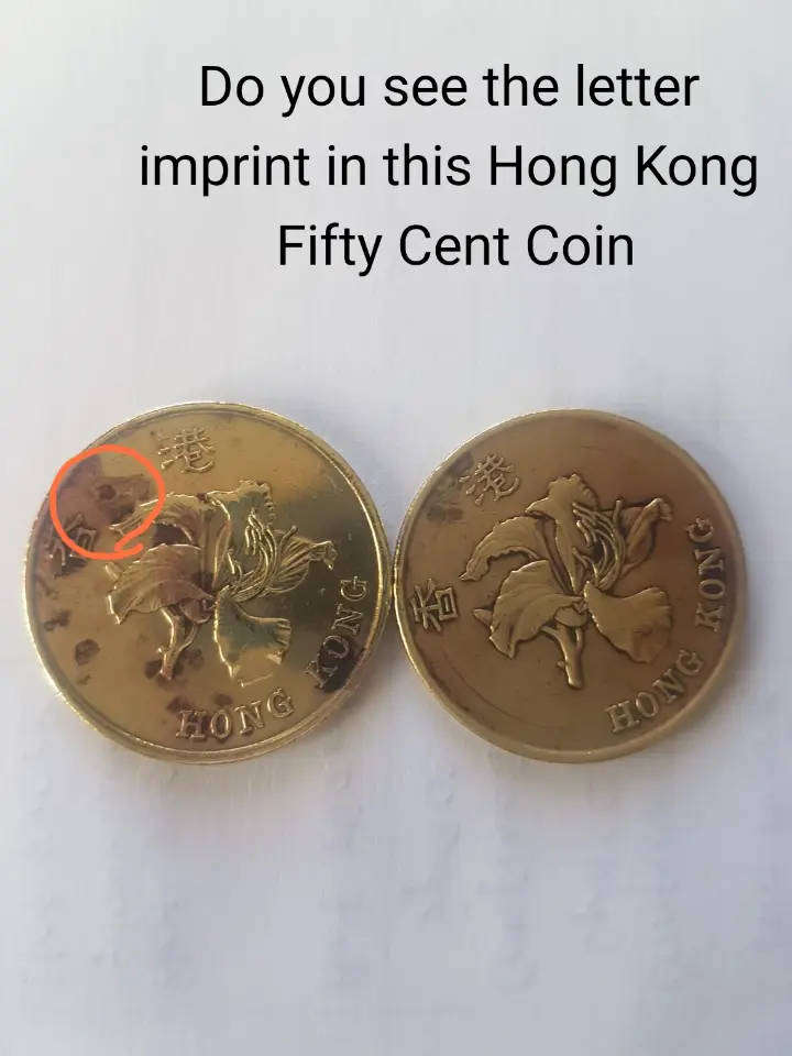 Hong Kong - 50c Error Coin