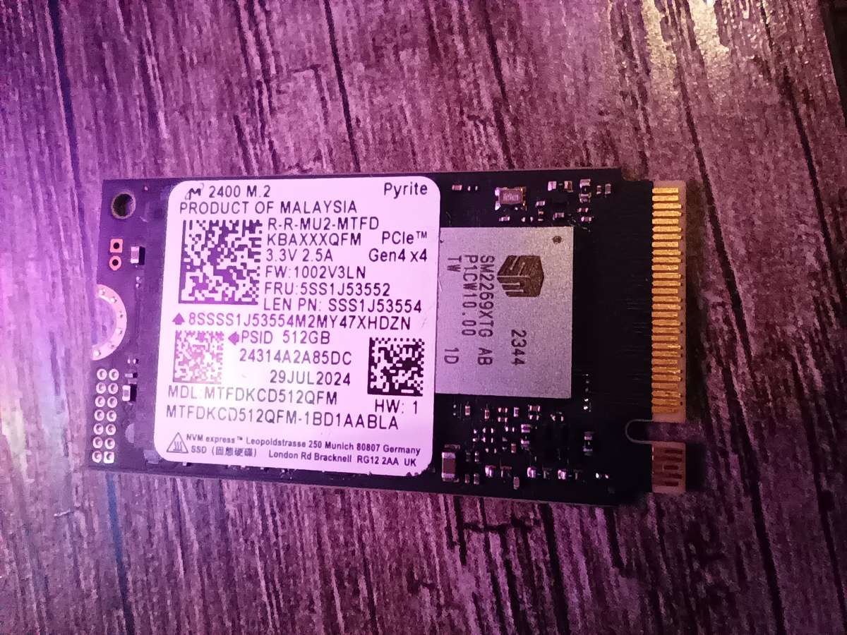 Mini 512Gb NVME M.2 Solid State drive