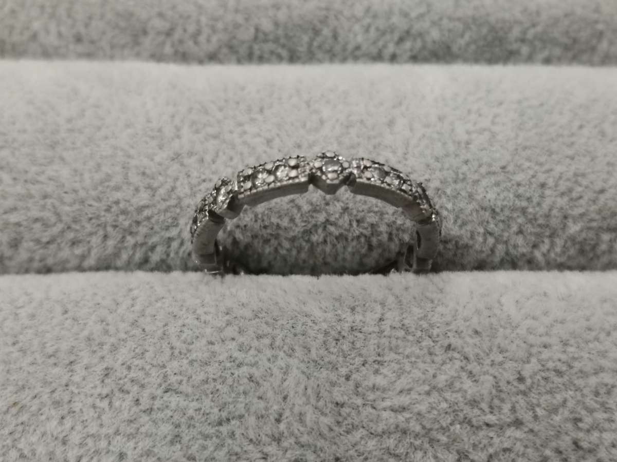 925Silver: Eternity Ring - Multiple CZ - Size O