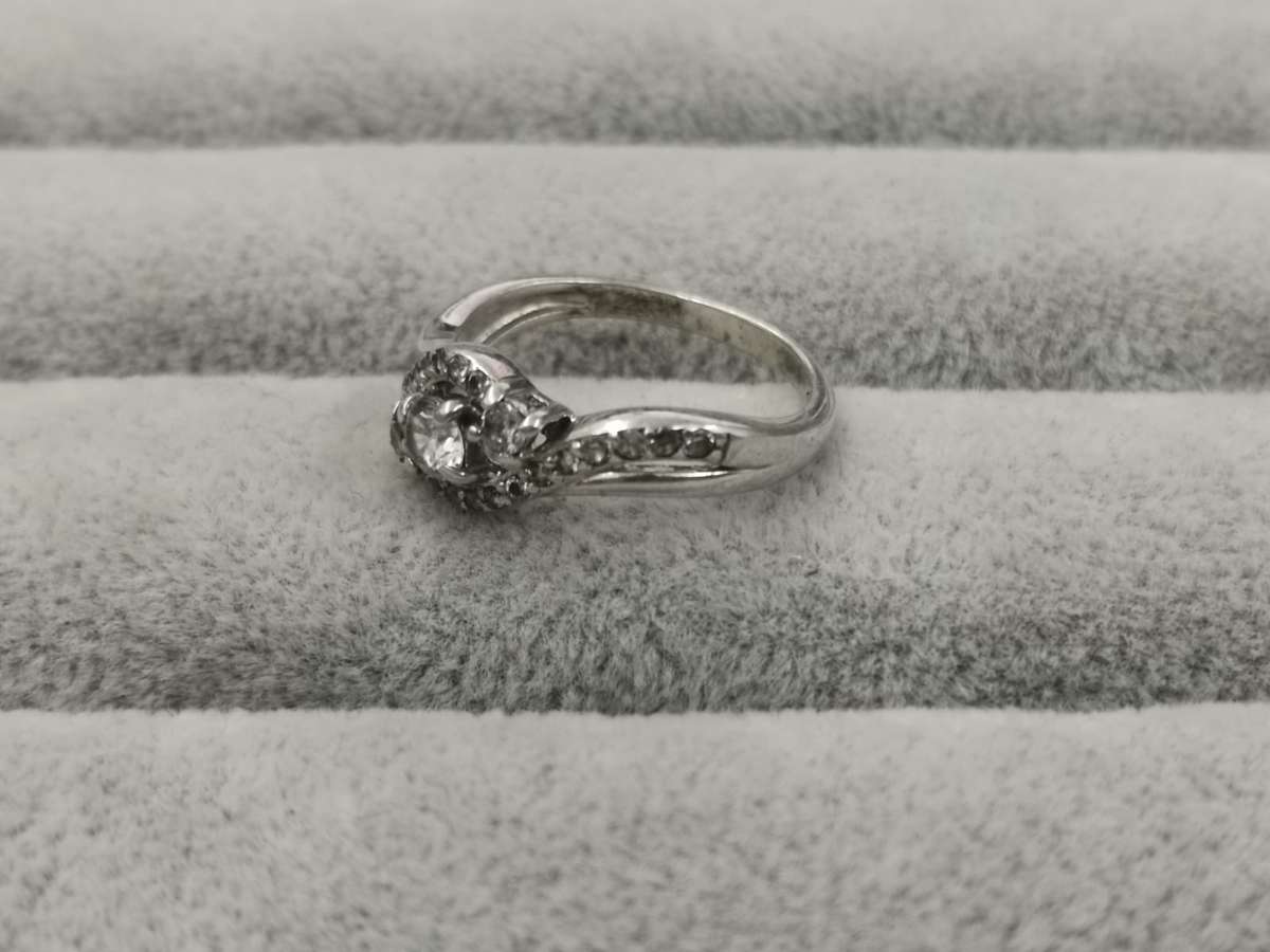 925Silver: Dazzling Ring - Multiple CZ - Size P