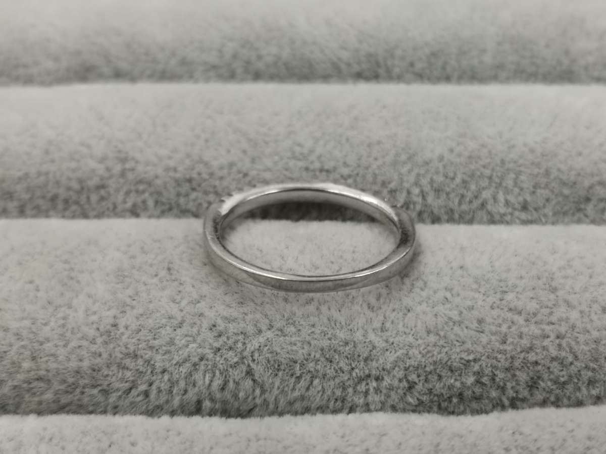 *R1 Auction* Silver: Half Eternity Ring - Multiple CZ - Size N