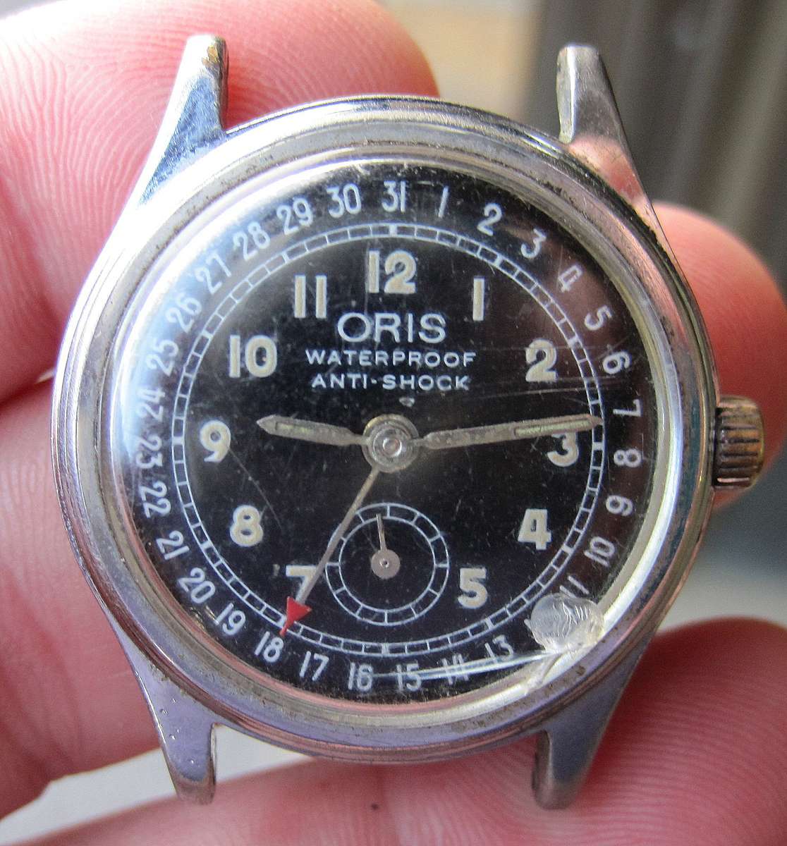 1980's ORIS Pointer Date manual wind men's/lady's watch