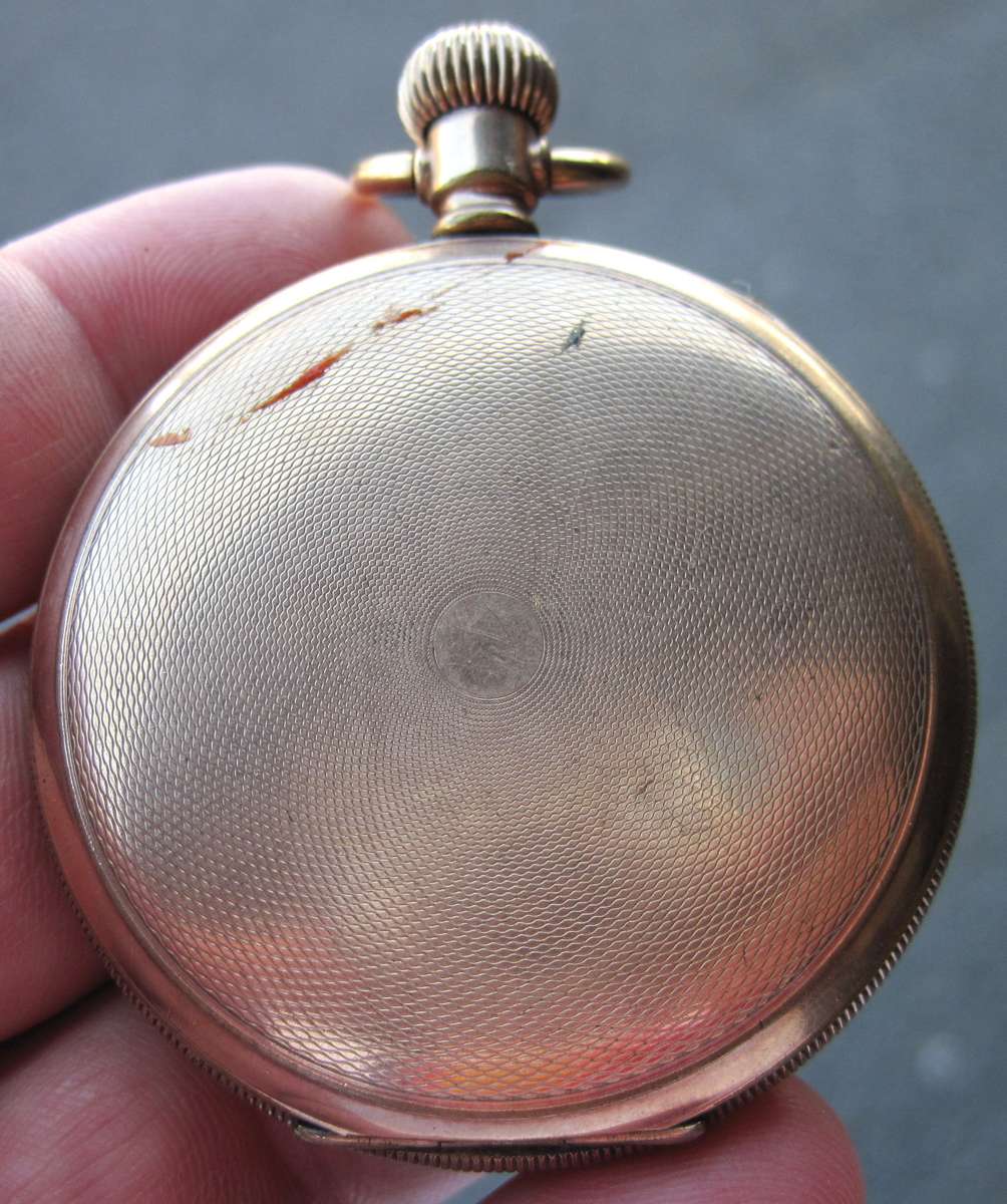 ELGIN Gold-plated hunter pocket watch - For Restoration(Balance Spring)