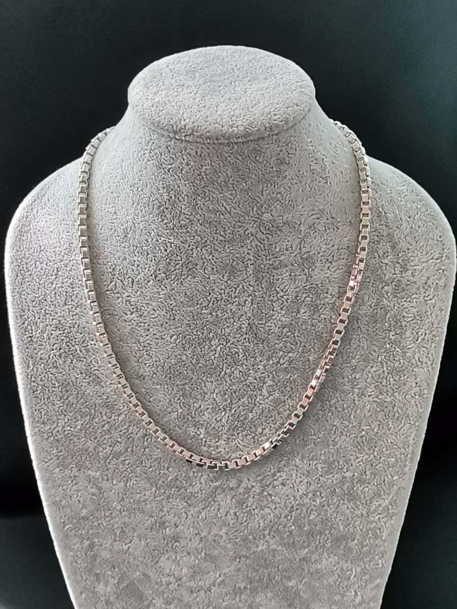 Bulky Silver Tiffany & Co Box Chain