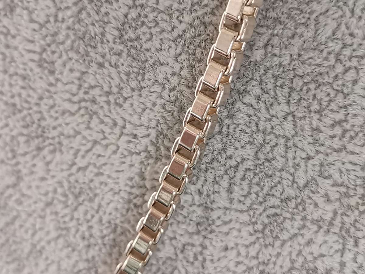 Bulky Silver Tiffany & Co Box Chain