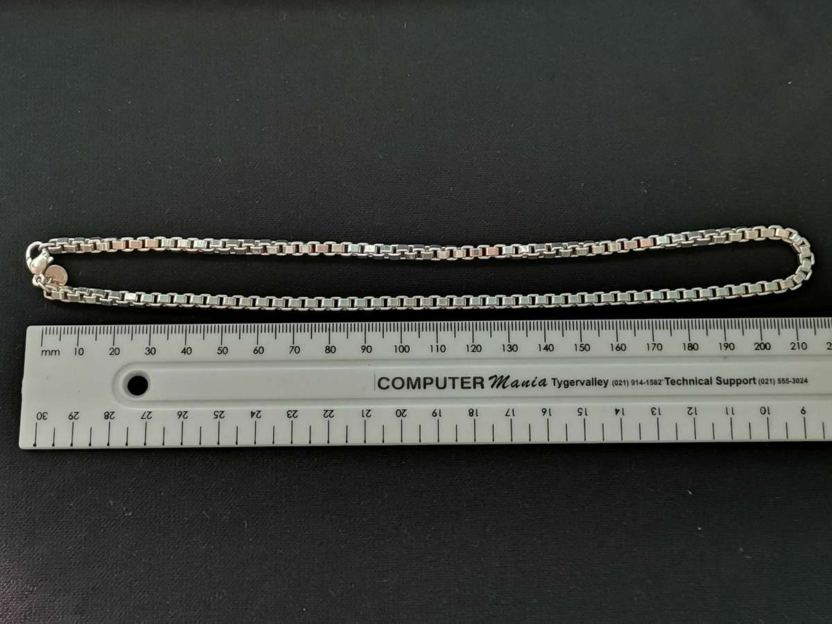 Bulky Silver Tiffany & Co Box Chain