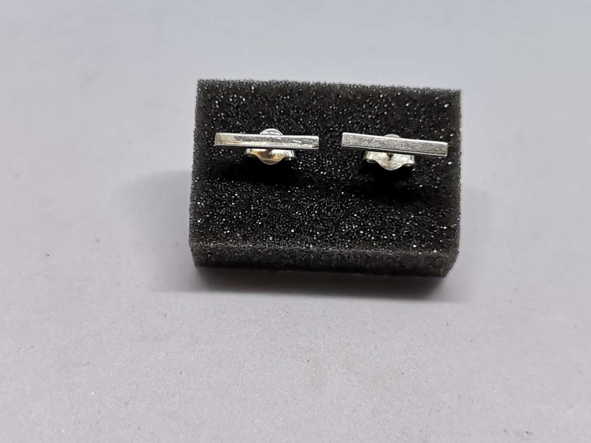 Silver Bar Earrings