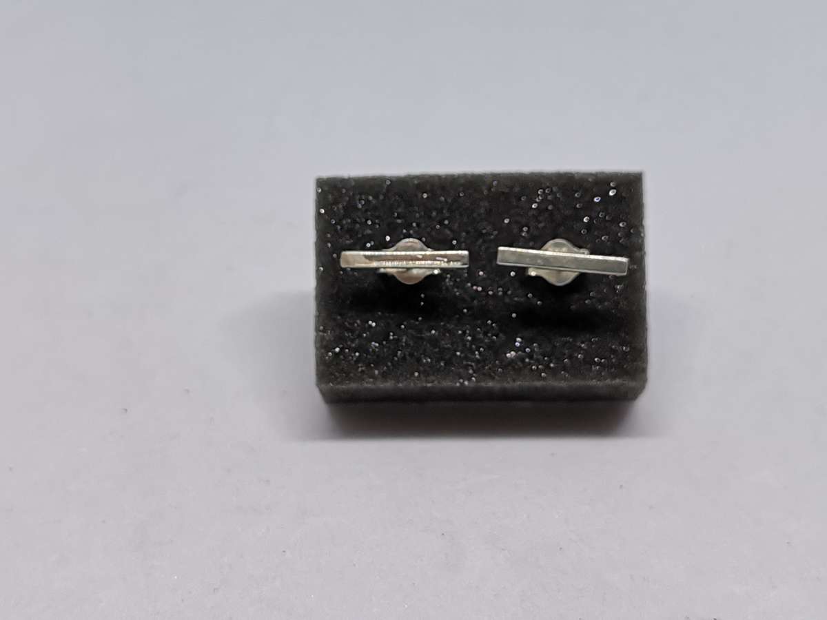 Silver Bar Earrings