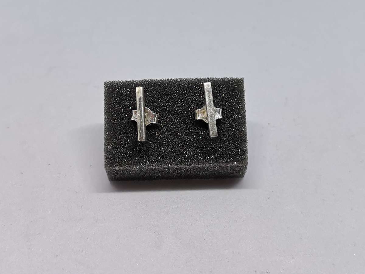 Silver Bar Earrings