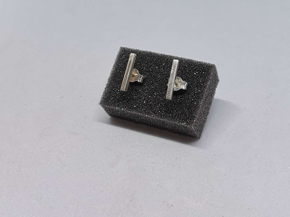Silver Bar Earrings
