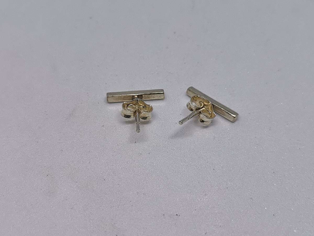 Silver Bar Earrings