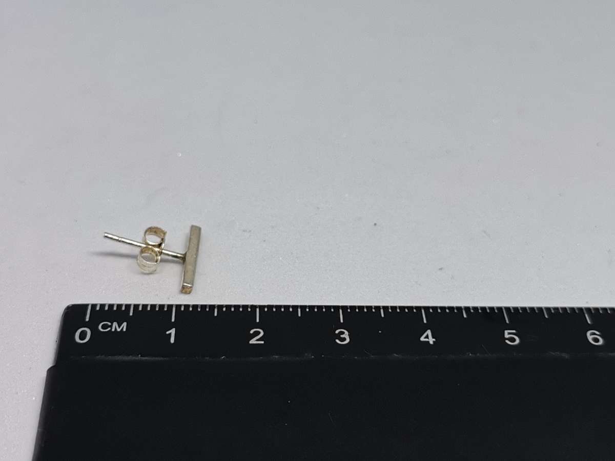Silver Bar Earrings