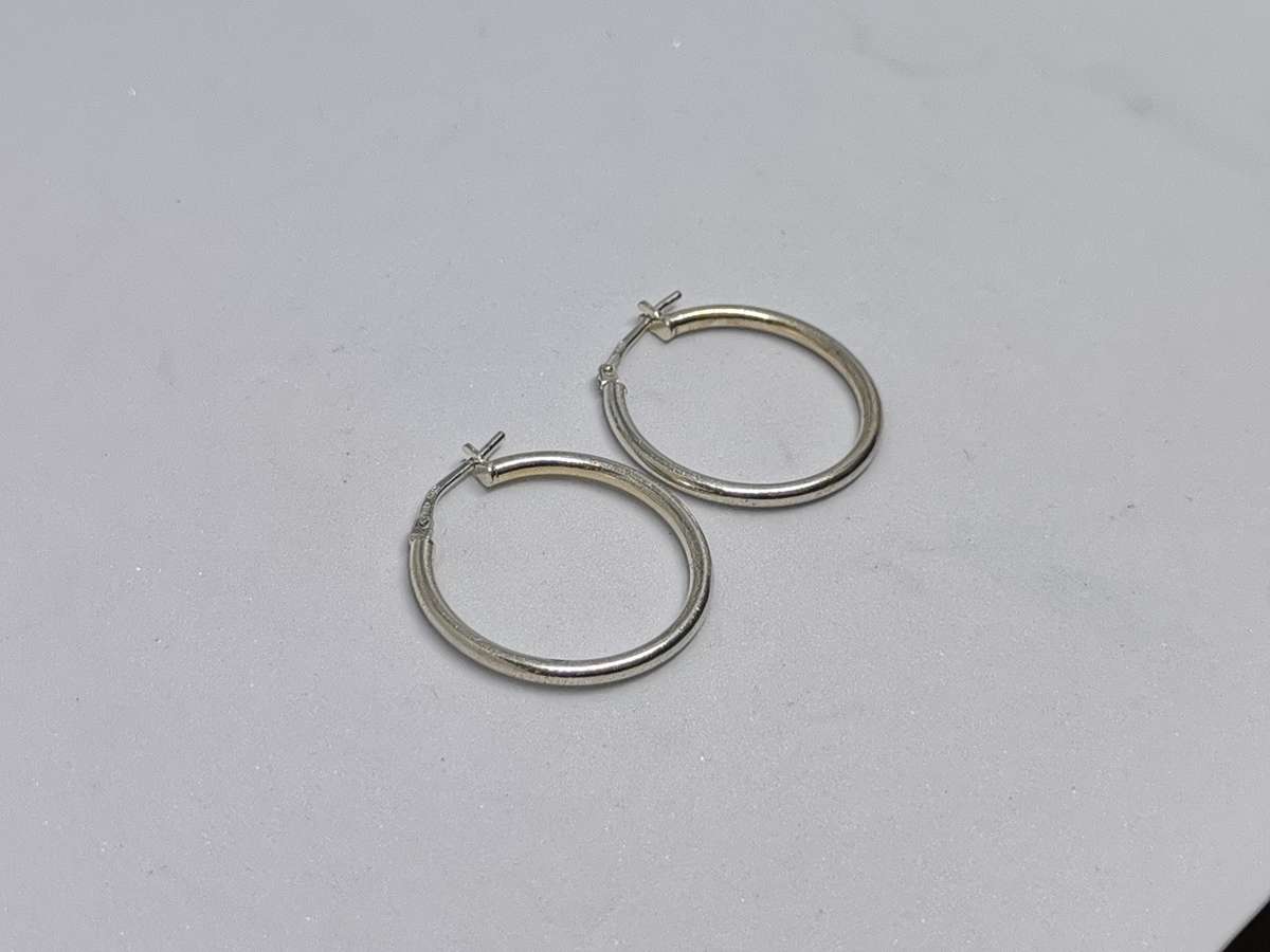 Silver Hoop Earrings
