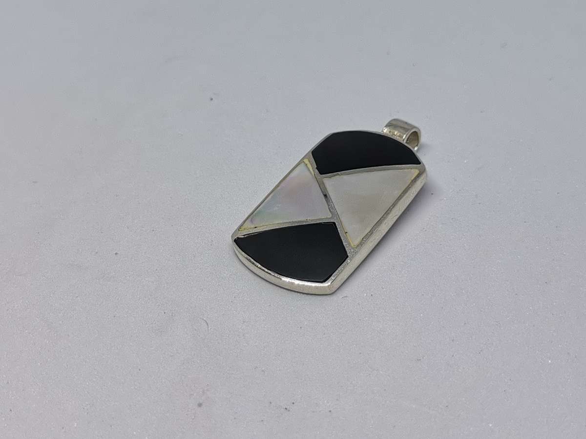 Silver Multi-Gemstone Pendant