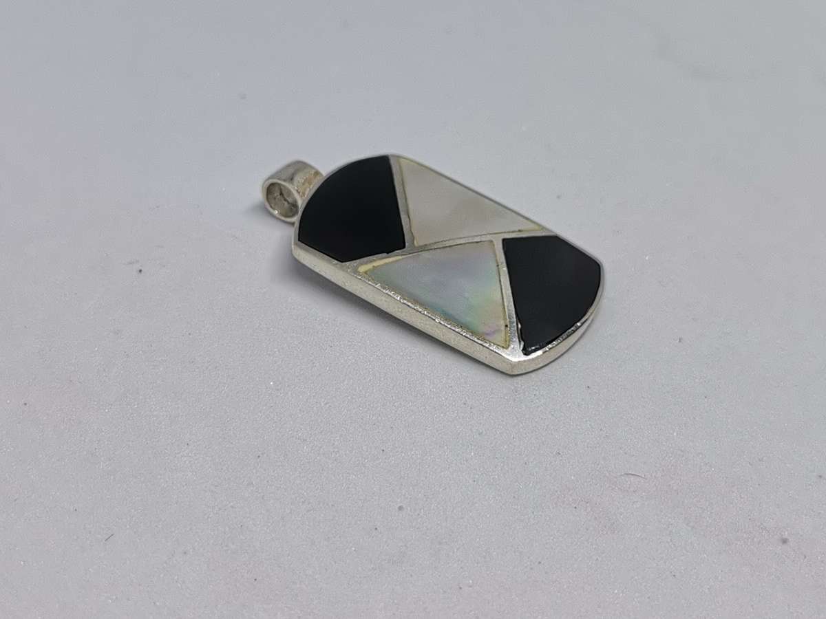 Silver Multi-Gemstone Pendant