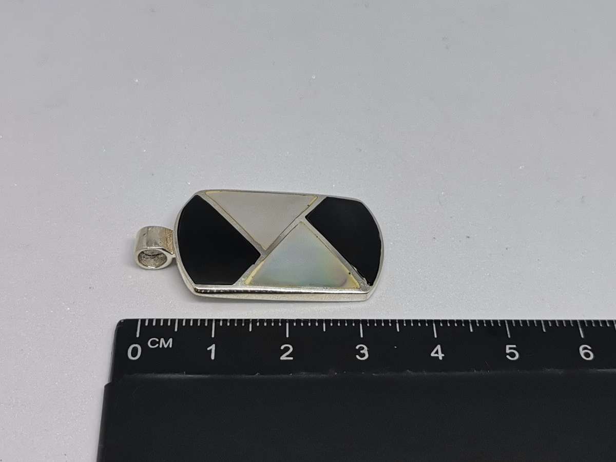 Silver Multi-Gemstone Pendant