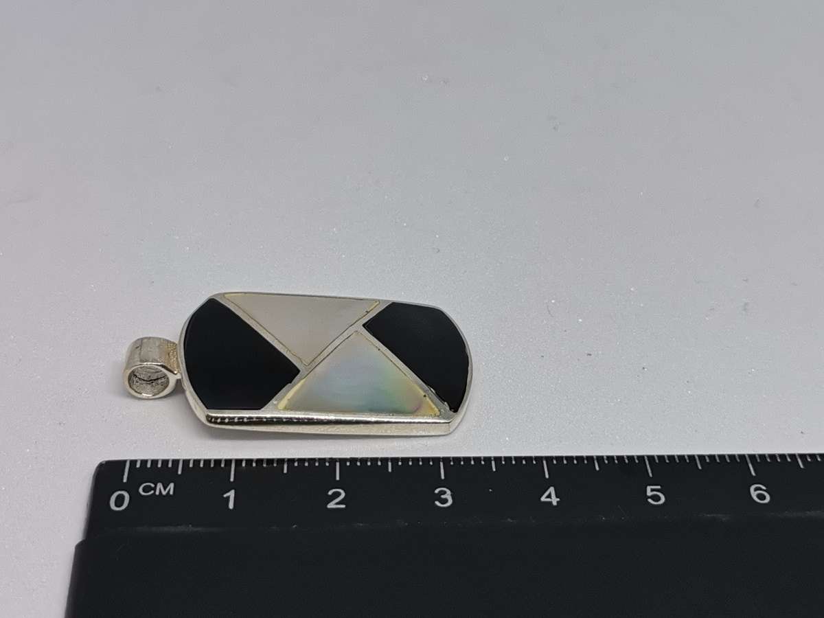 Silver Multi-Gemstone Pendant