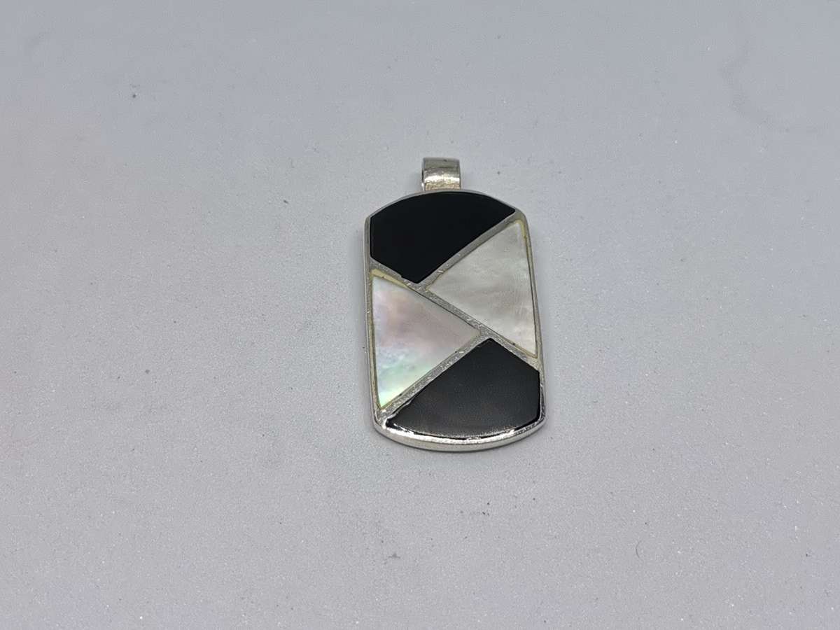 Silver Multi-Gemstone Pendant