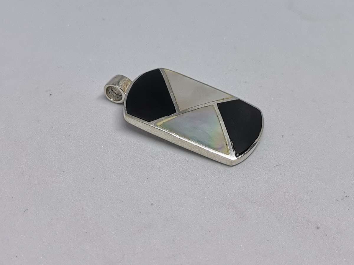 Silver Multi-Gemstone Pendant