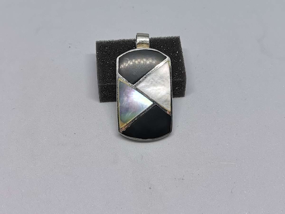 Silver Multi-Gemstone Pendant