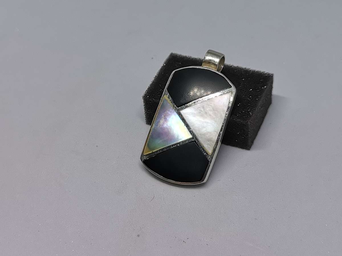 Silver Multi-Gemstone Pendant