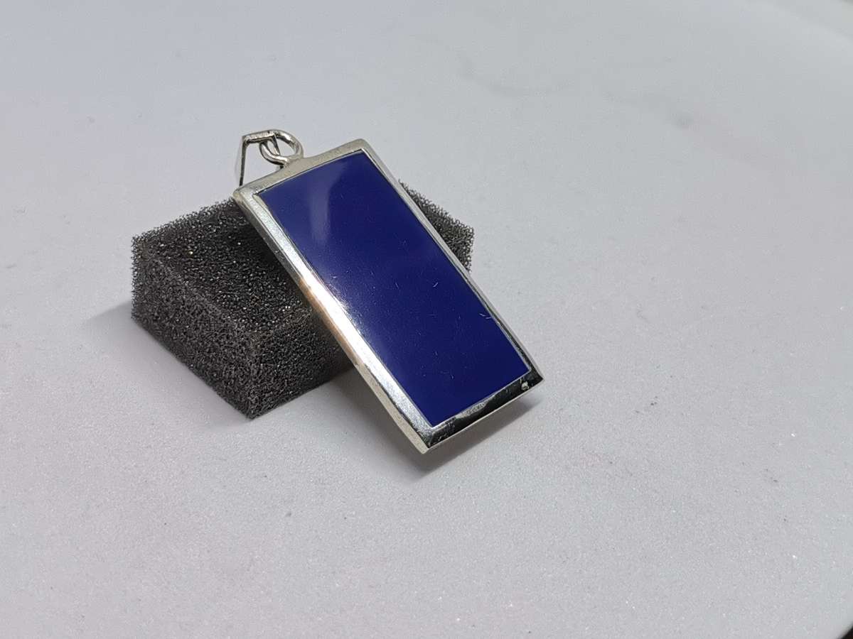 Silver Lapis Lazuli Pendant
