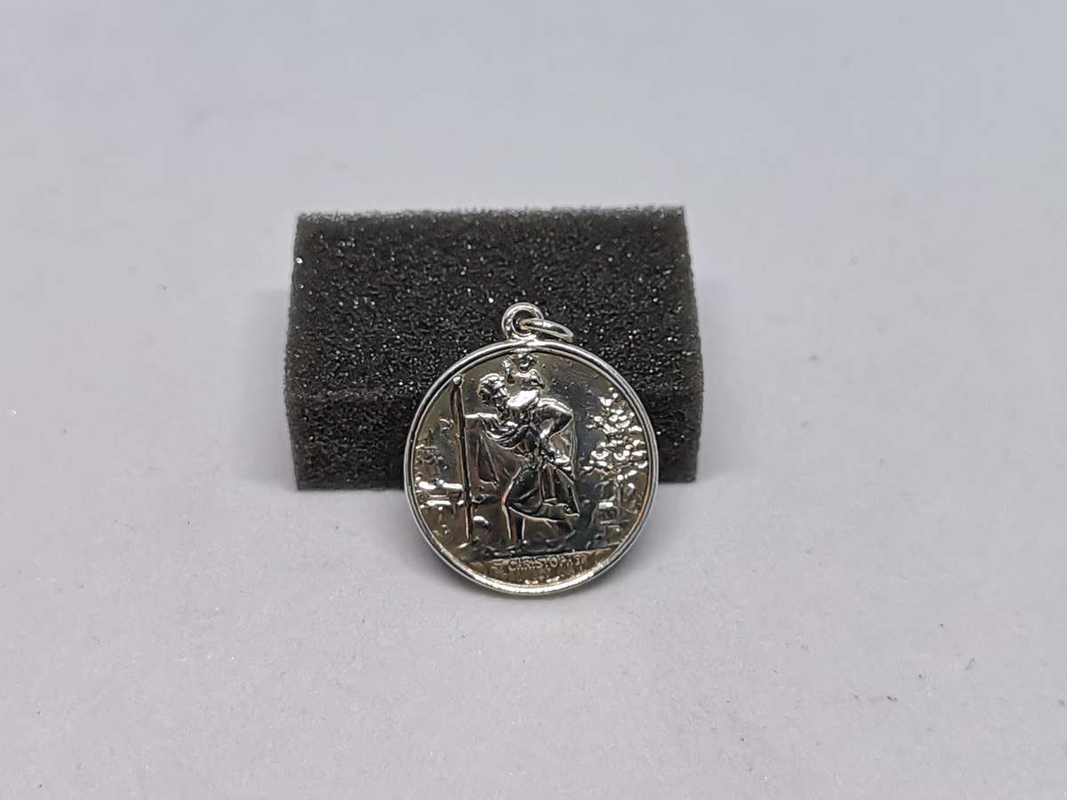 Silver St. Christopher Pendant
