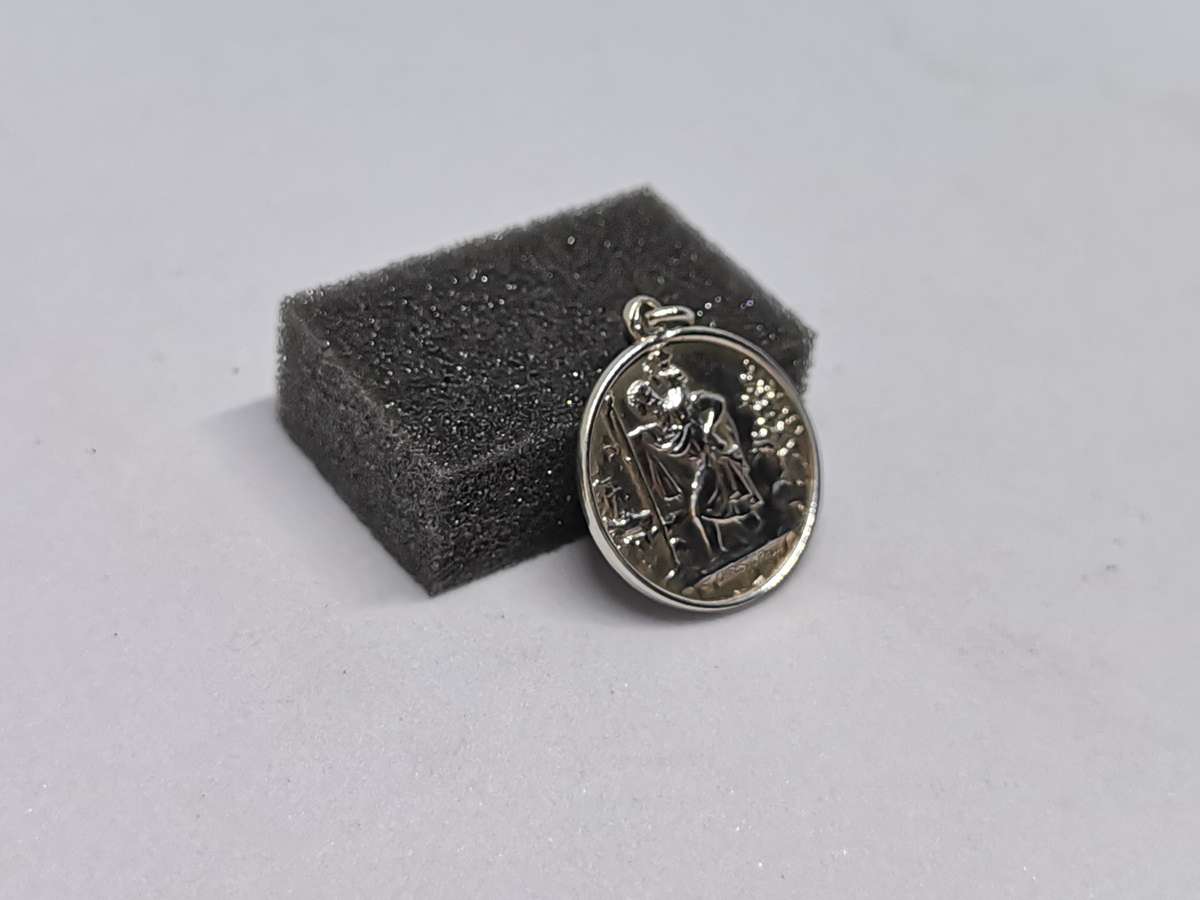 Silver St. Christopher Pendant
