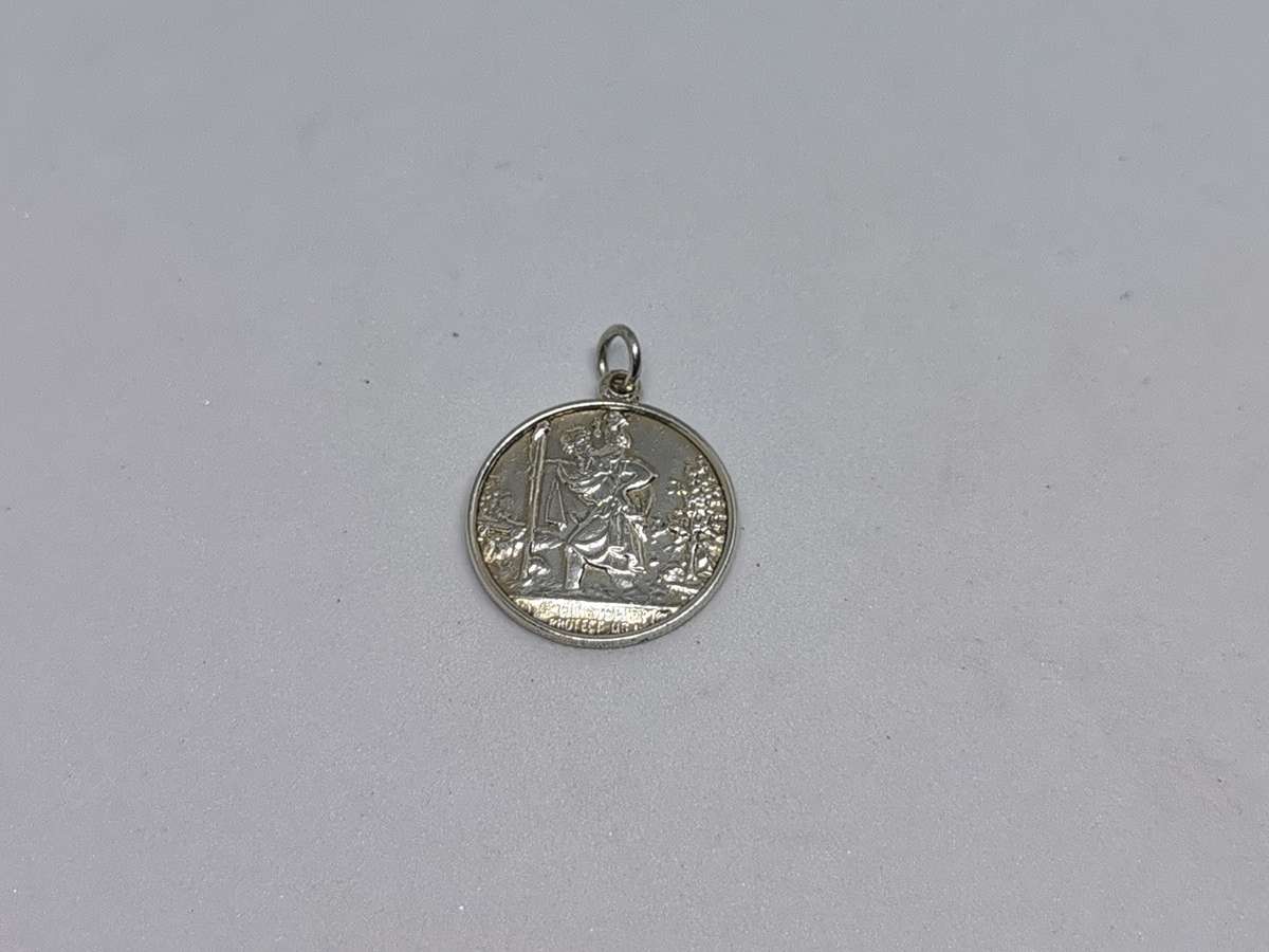 Silver St. Christopher Pendant