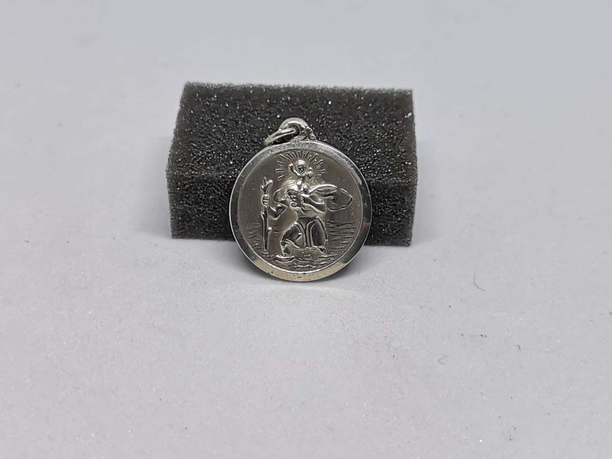 Silver St Christopher Pendant