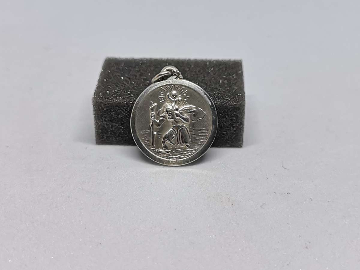 Silver St Christopher Pendant