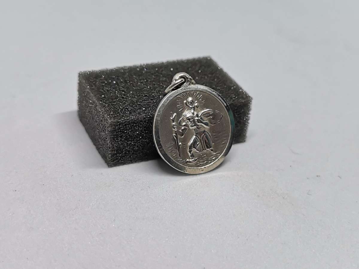 Silver St Christopher Pendant